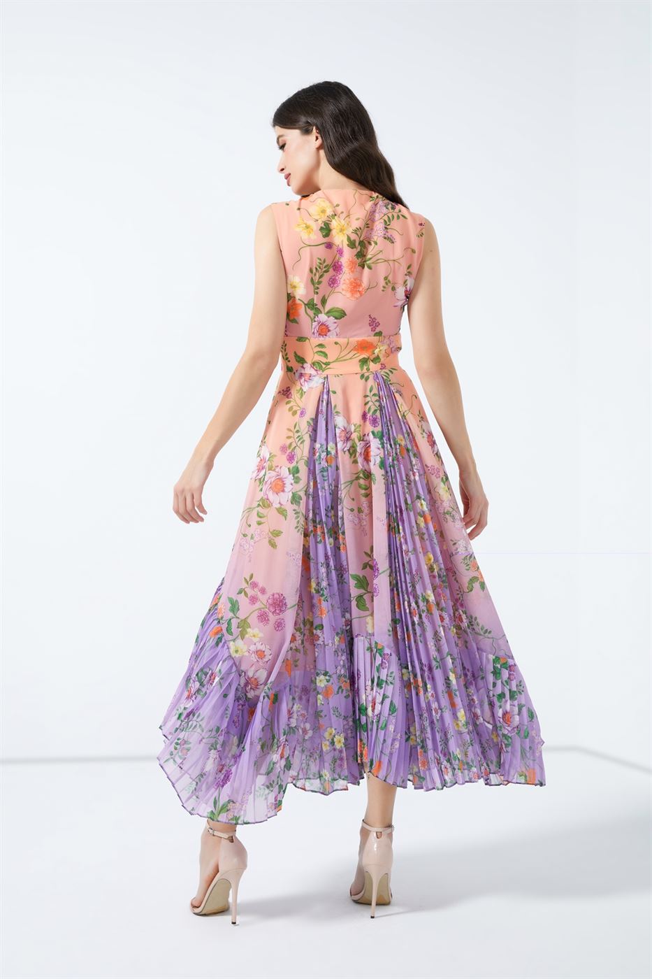 Sleeveless Printed Dress - Femi9 EG