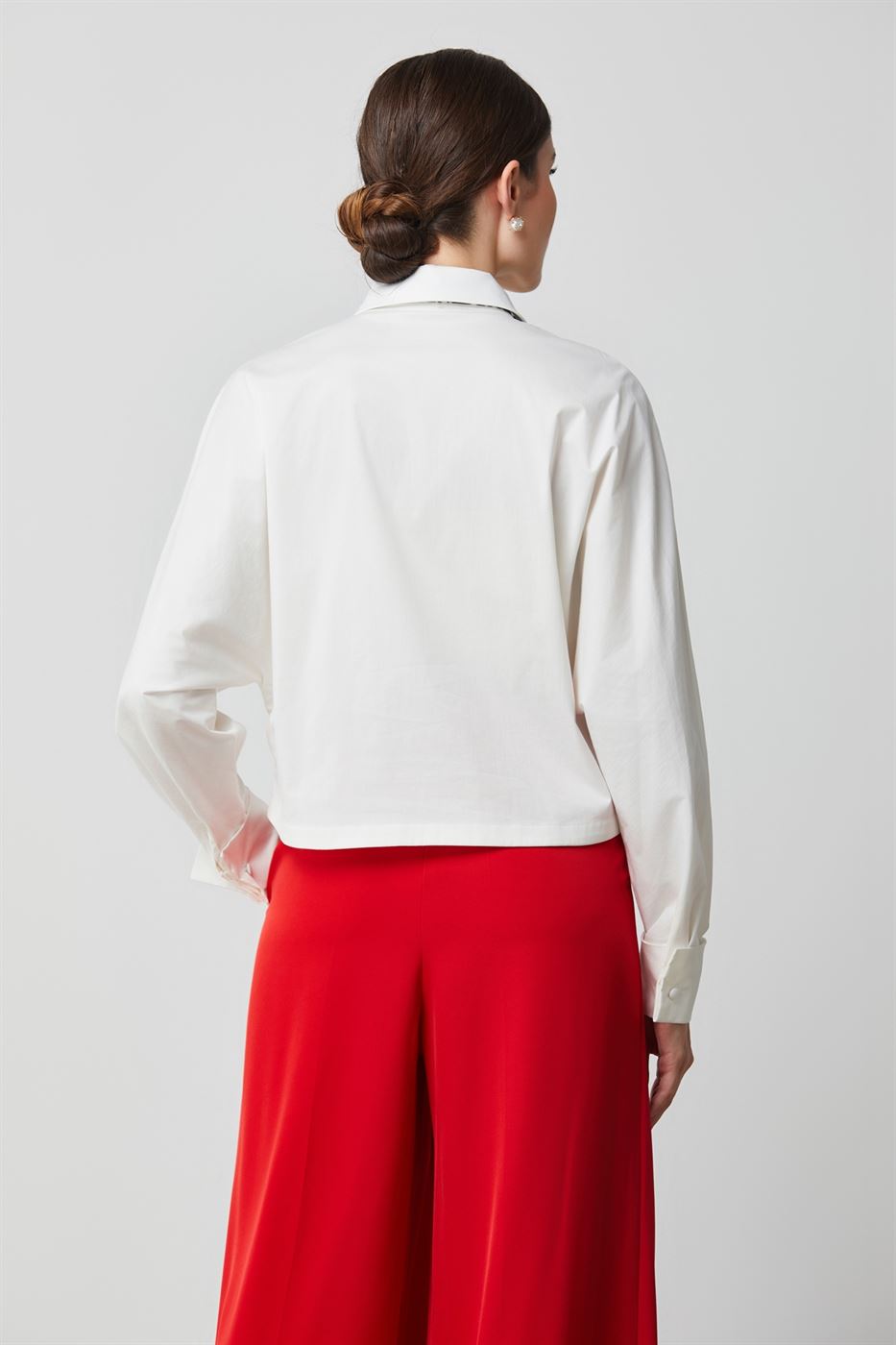 Cotton Shirt With Bat-Sleeves - Femi9 EG
