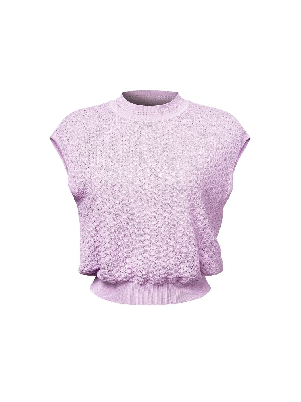 Capped Sleeves Knitted Top - Femi9 EG
