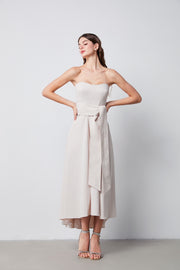 Self-Tie Belted Dress - Femi9 EG