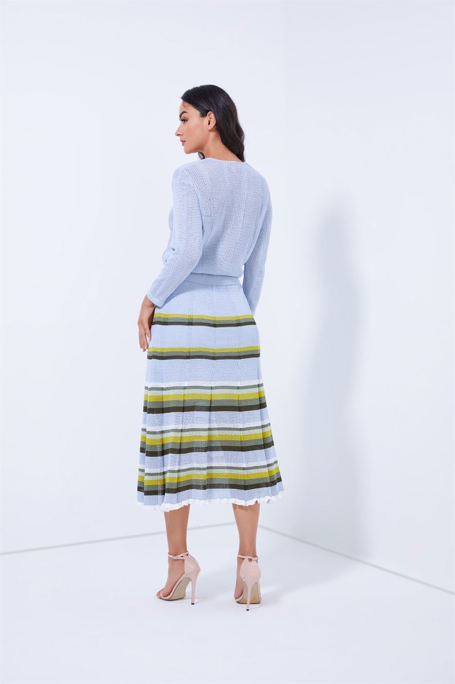 Belted Wrap Knitted Top - Femi9 EG