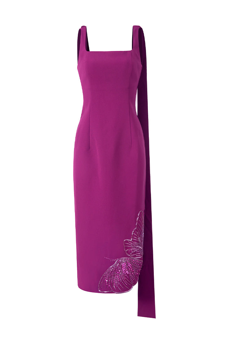 Hem Embroidery Dress - Femi9 EG
