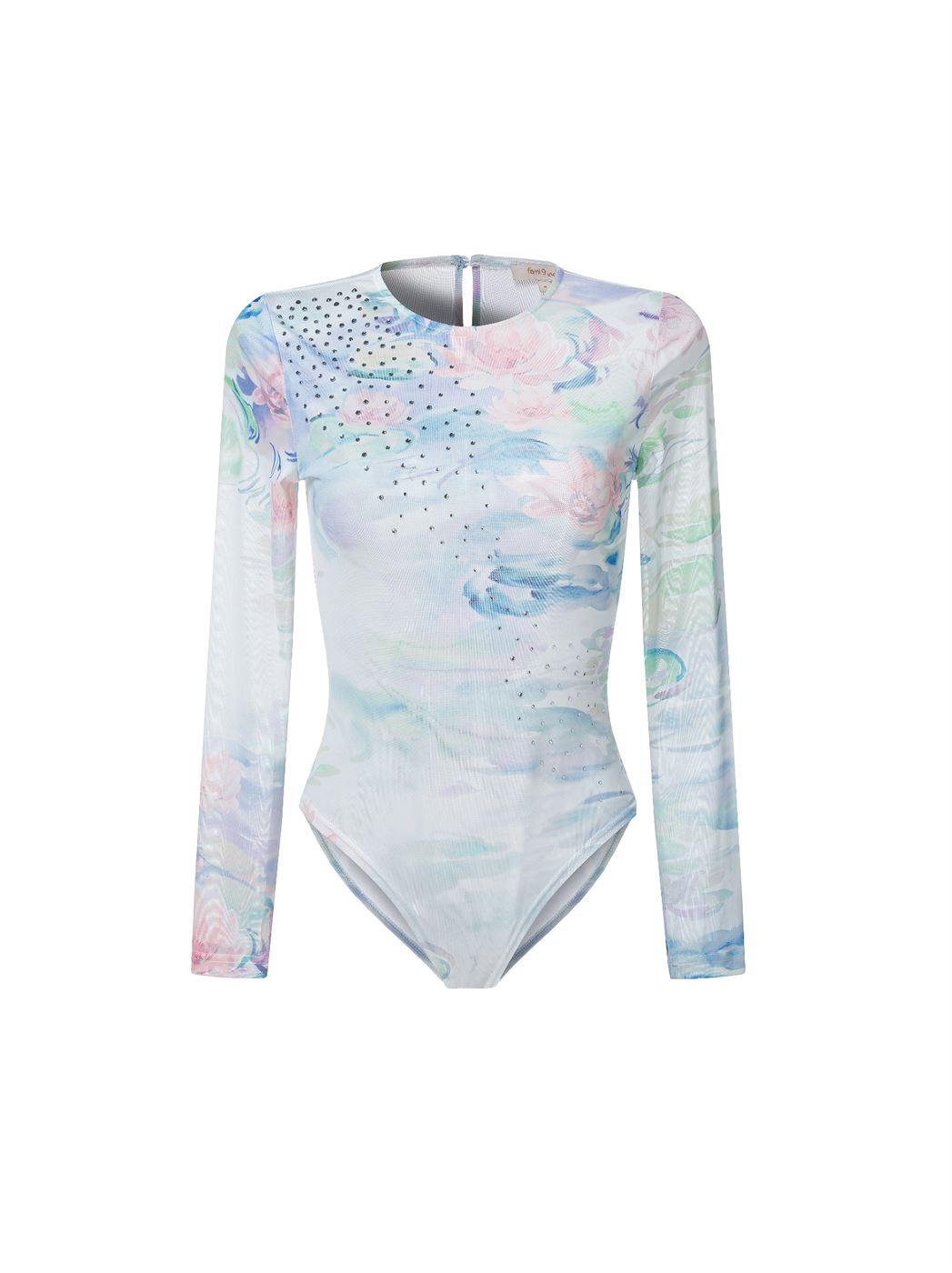 Mix Print Bodysuit Top - Femi9 EG