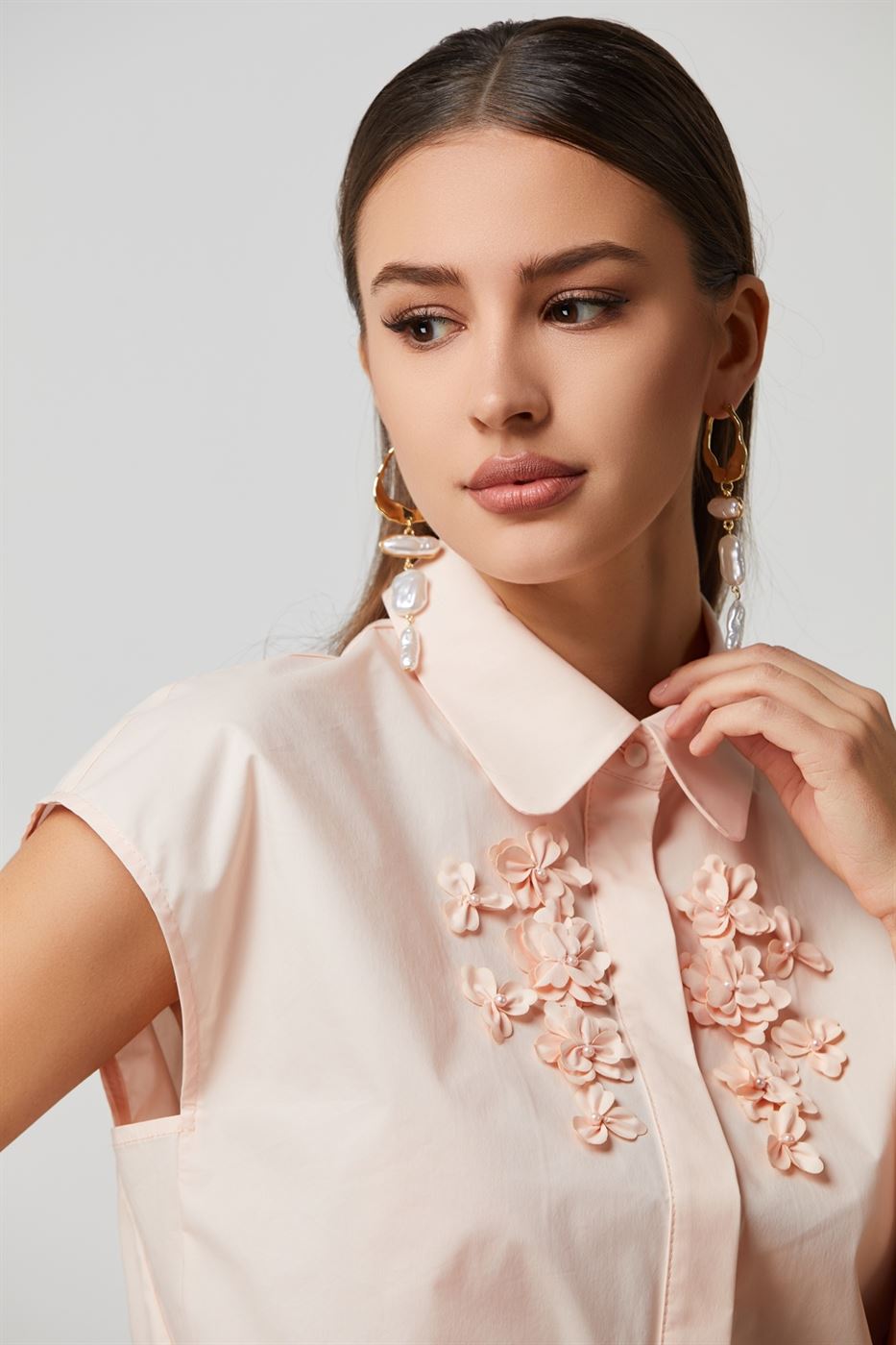 Floral Classic Shirt Top - Femi9 EG