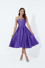 Off Shoulder Beaded Dress - Femi9 EG