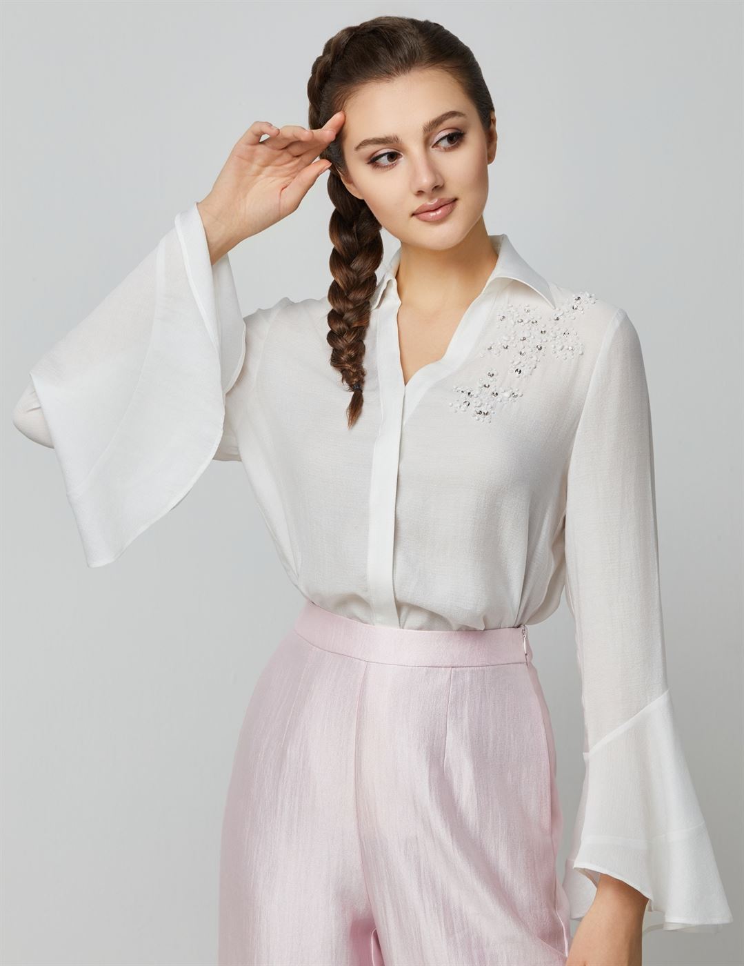 Flared Sleeves Shirt - Femi9 EG