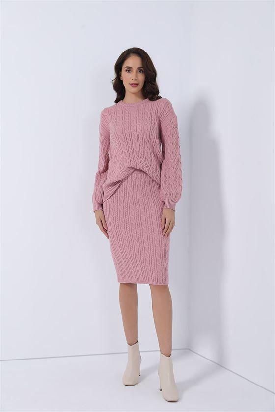 Overal Midi Pencil Knitted Skirt - Femi9 EG