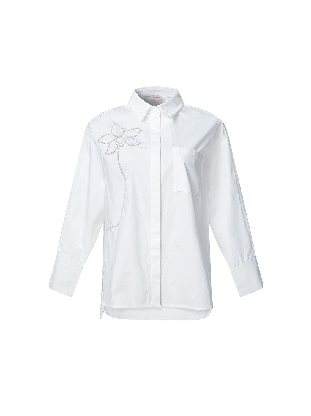 Flower Embroidery Shirt - Femi9 EG