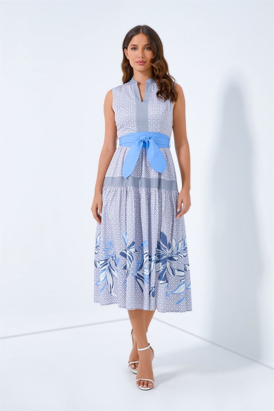 Mix Print Dress - Femi9 EG