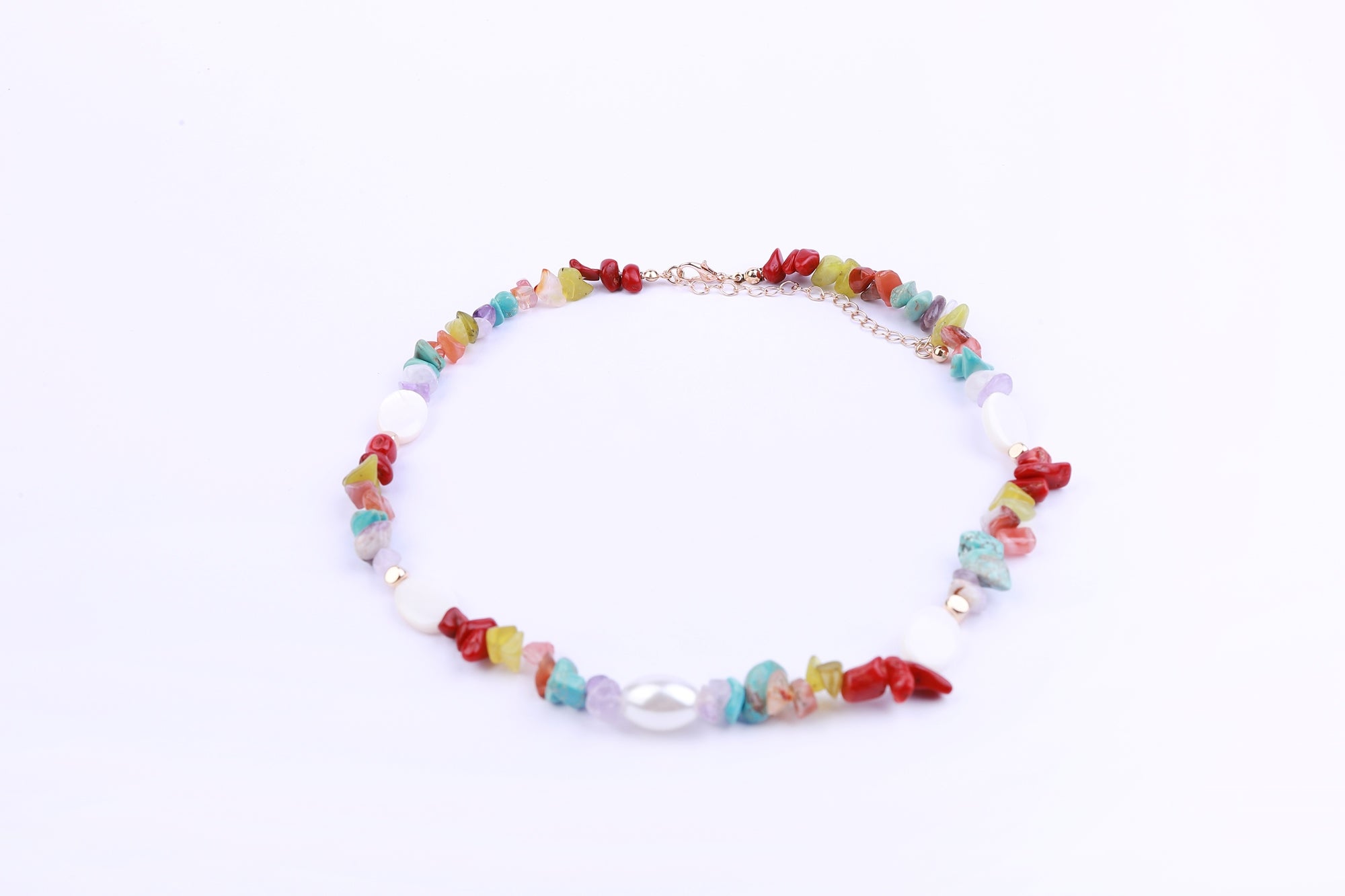 Multi Colour Stones Necklace - Femi9 EG