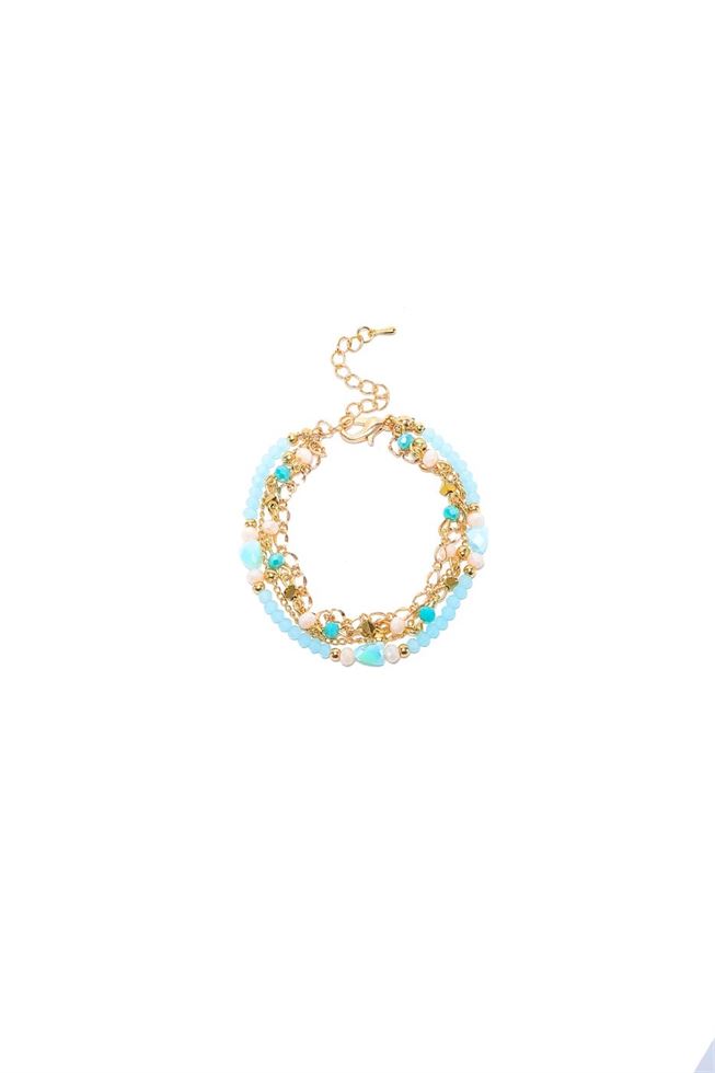 Gold And Blue Tone Bracelet Set - Femi9 EG