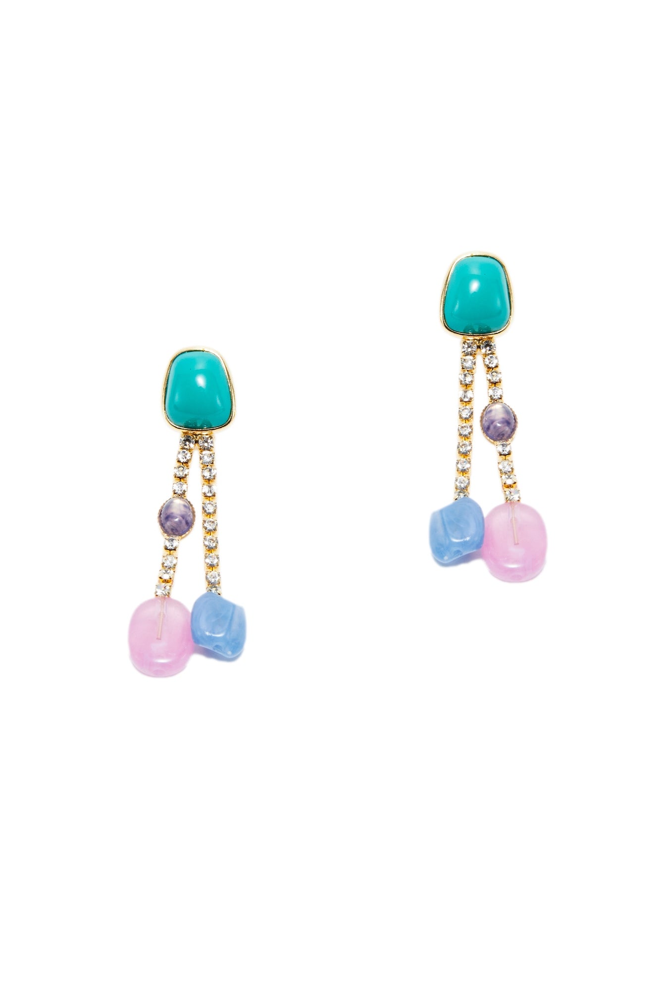 Resin Stones Earrings - Femi9 EG