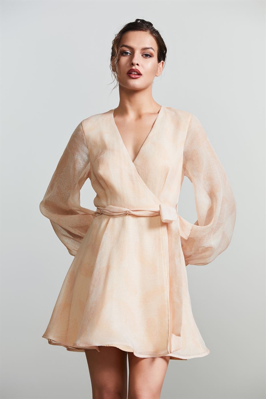 Wrap Printed Dress - Femi9 EG