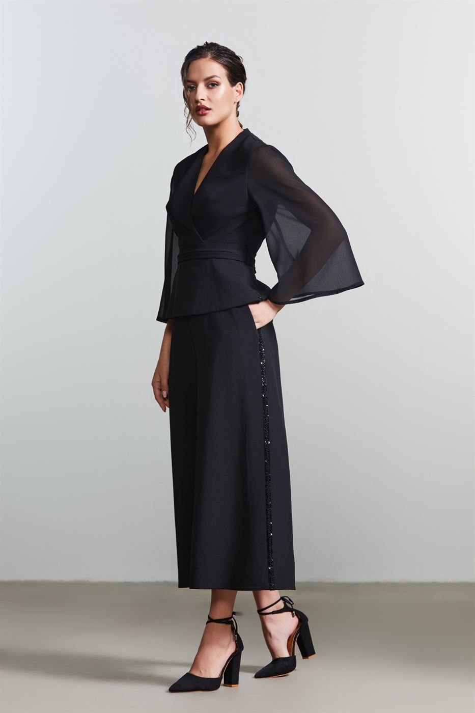 Culottes Embellished Pants - Femi9 EG