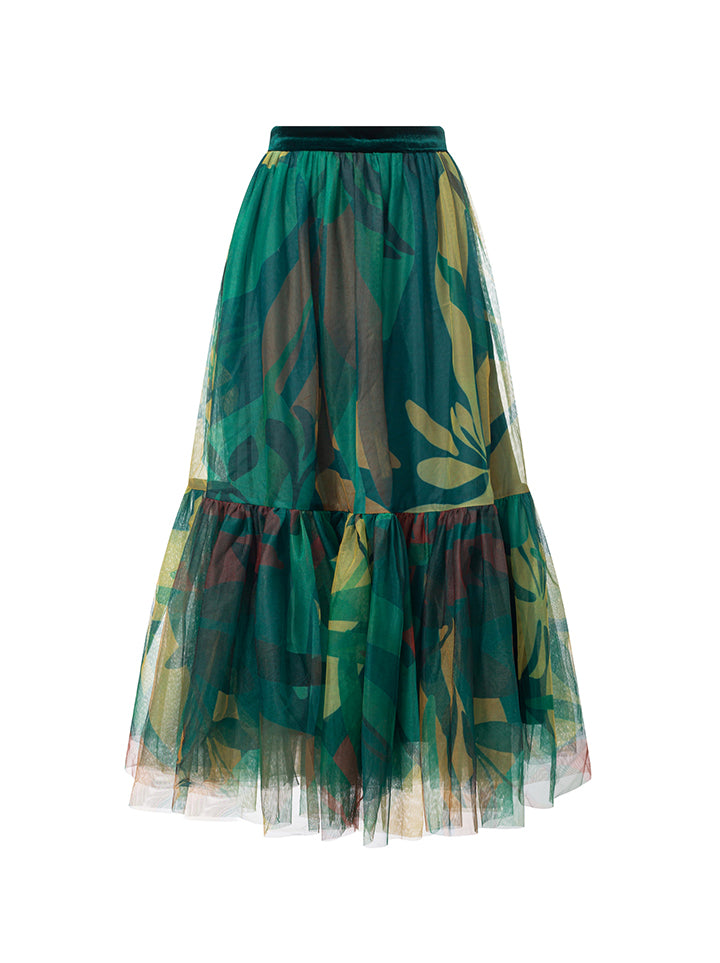 Printed Mesh Skirt - Femi9 EG