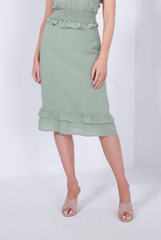 Ruffled Midi Skirt - Femi9 EG