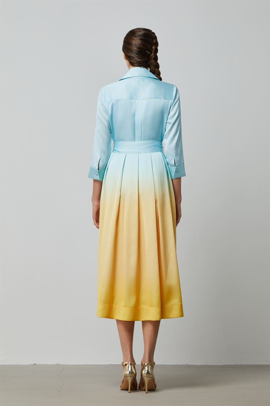 Midi Length Shirt Dress - Femi9 EG