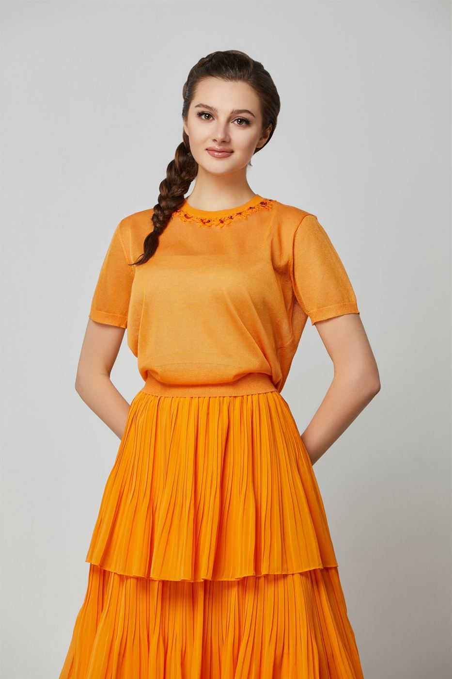 Embellished Sheer Pullover - Femi9 EG