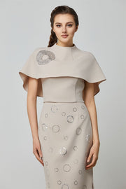 Fitted Top With Cape Detail - Femi9 EG