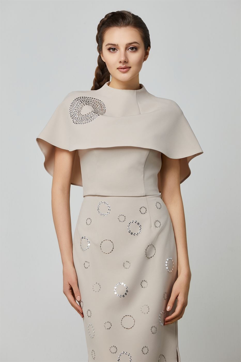Fitted Top With Cape Detail - Femi9 EG