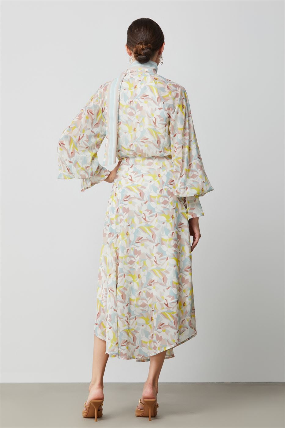 Printed Scarf Dress - Femi9 EG