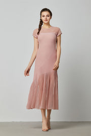 Ribbed-Knit Long Midi Dress - Femi9 EG