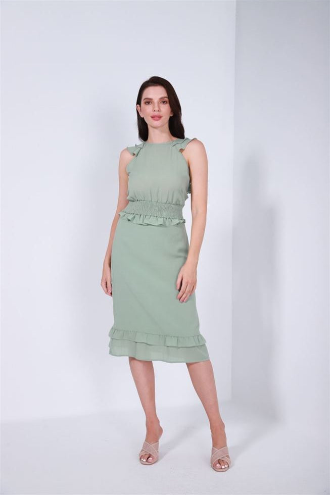 Ruffled Midi Skirt - Femi9 EG
