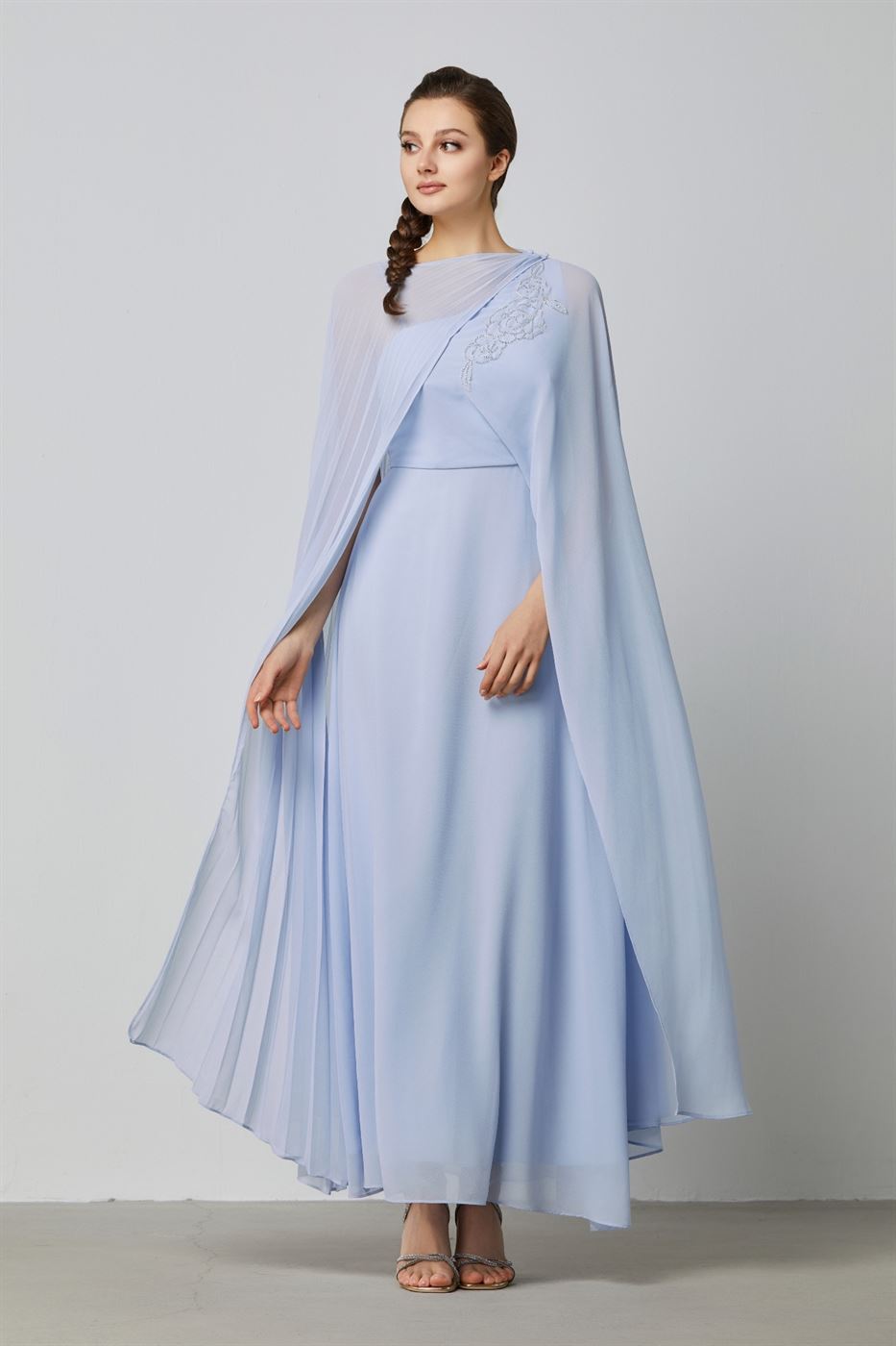 Long Georagette Fabric Dress - Femi9 EG