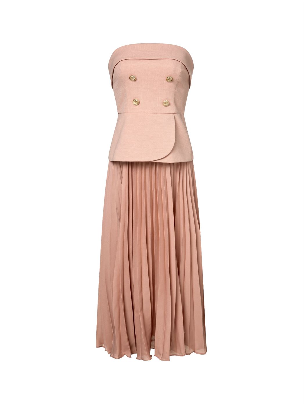 Peplum Waist Pleated Skirt - Femi9 EG