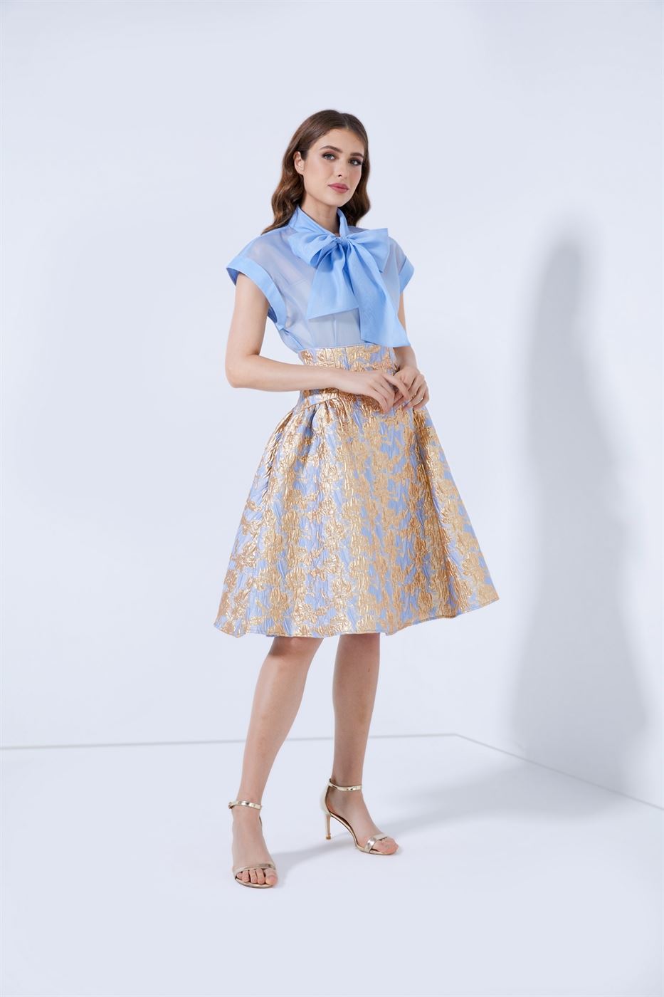 Midi Brocade Skirt - Femi9 EG
