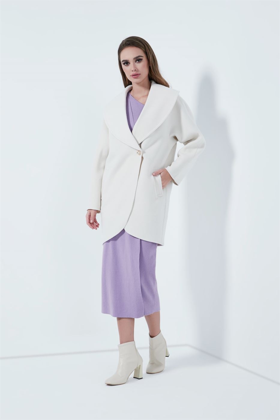 Big Lapel Loose Coat - Femi9 EG