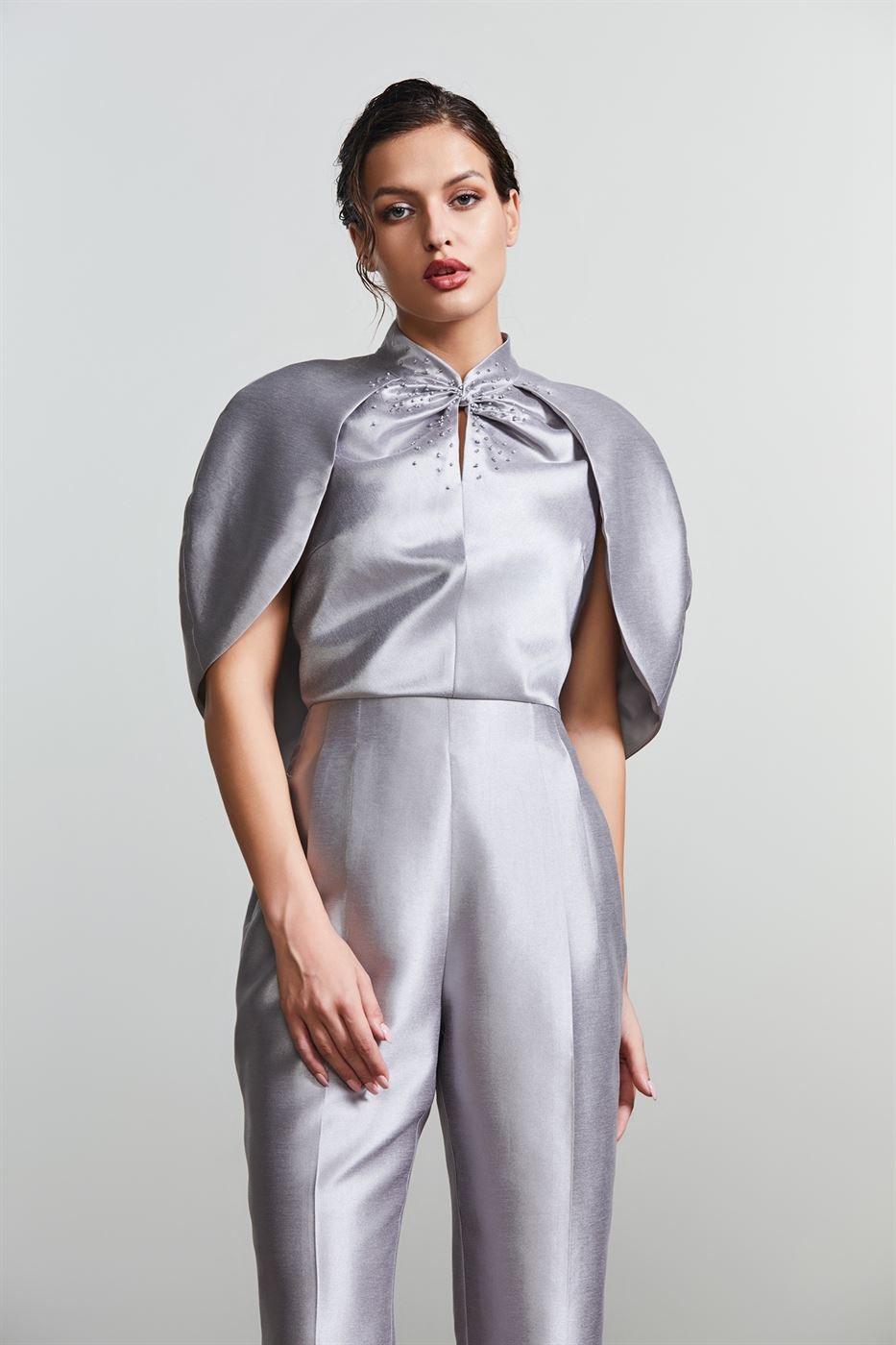 Embellished Cape Top - Femi9 EG