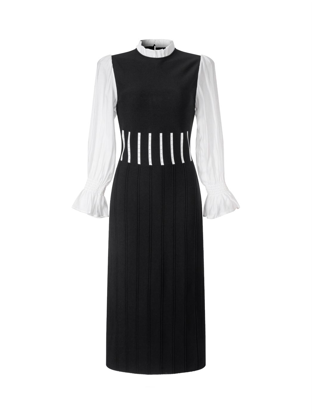 Balloon Sleeve Column Dress - Femi9 EG