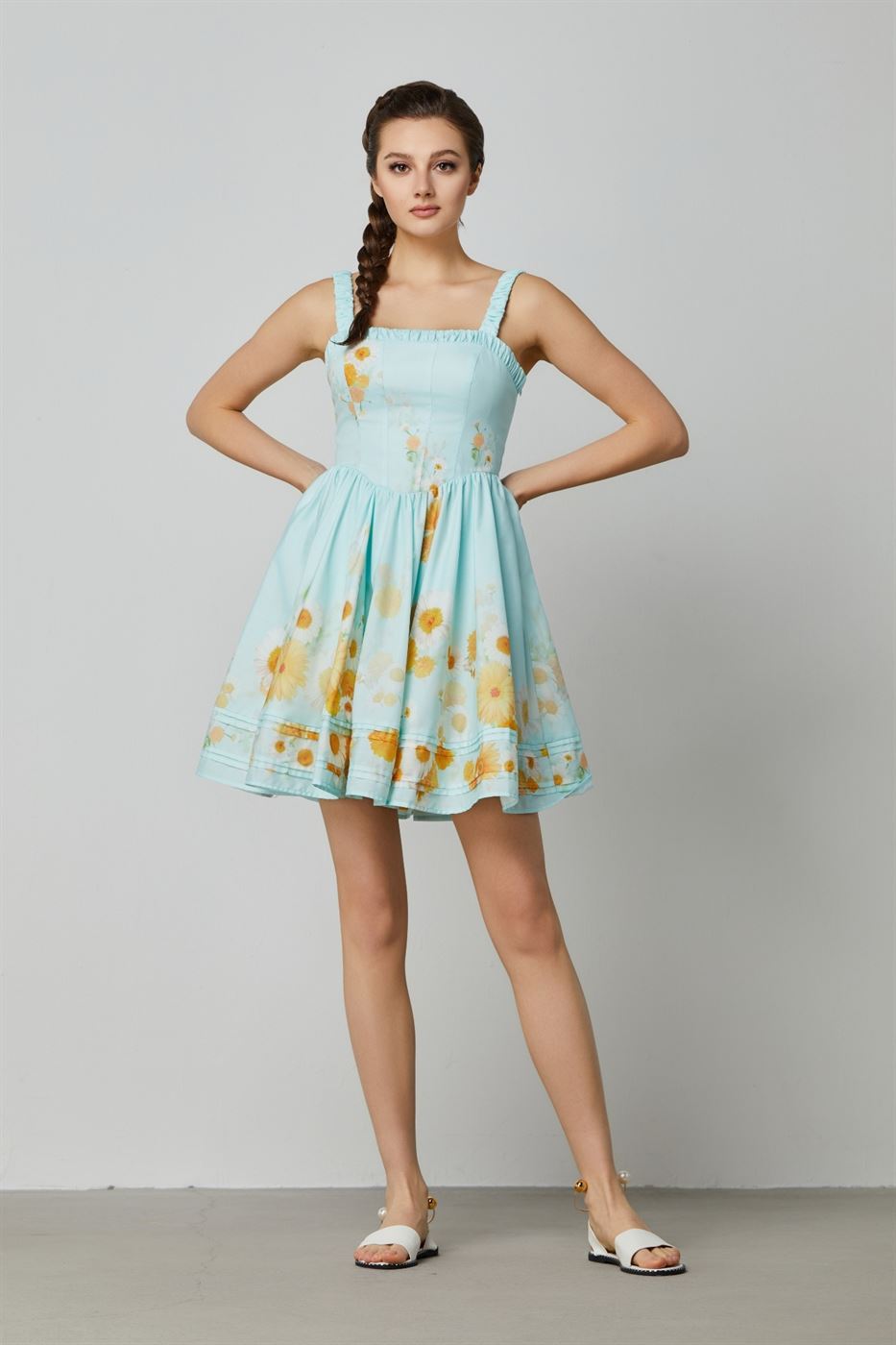 All Over Printed Short Dress - Femi9 EG