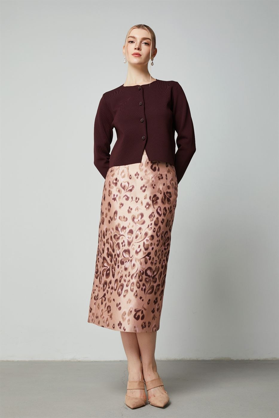 Placement Printed Skirt - Femi9 EG