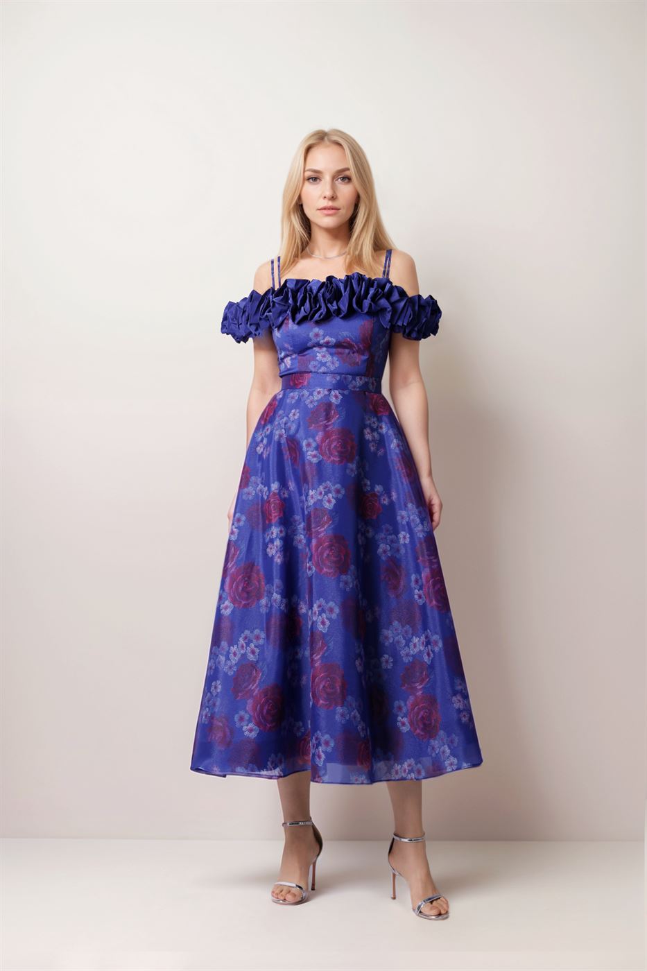 Printed Off-Shoulder Dress - Femi9 EG