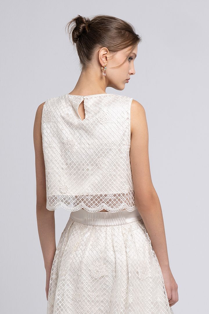 Lace Cropped Top - Femi9 EG