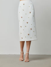 Embellished Pencil Skirt - Femi9 EG