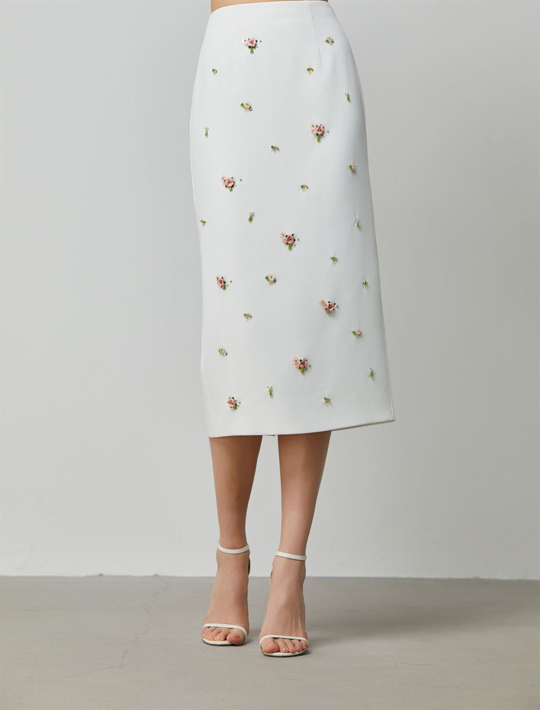 Embellished Pencil Skirt - Femi9 EG