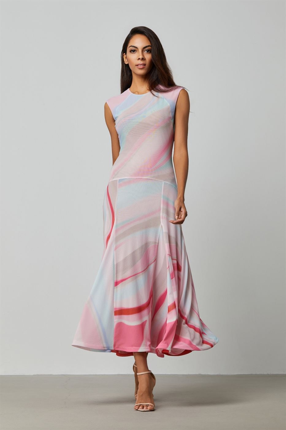 Mesh Printed Dress - Femi9 EG