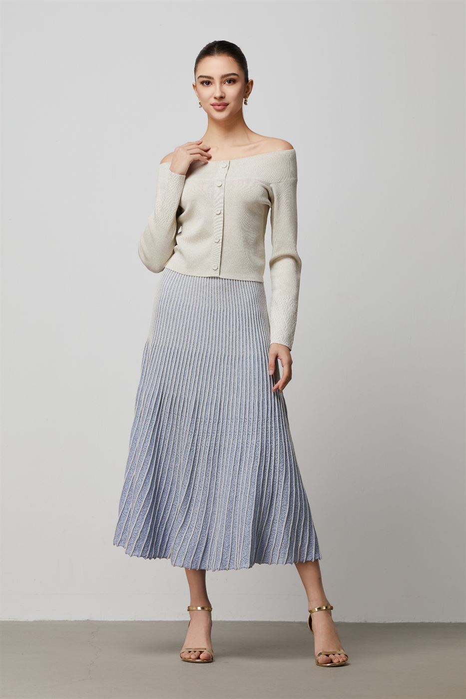 A-Line Pleated Skirt - Femi9 EG