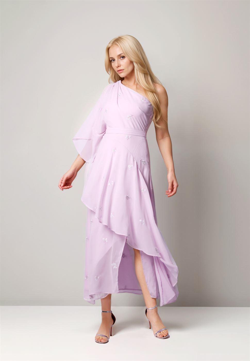 One-Sleeve Asymmetrical Dress - Femi9 EG
