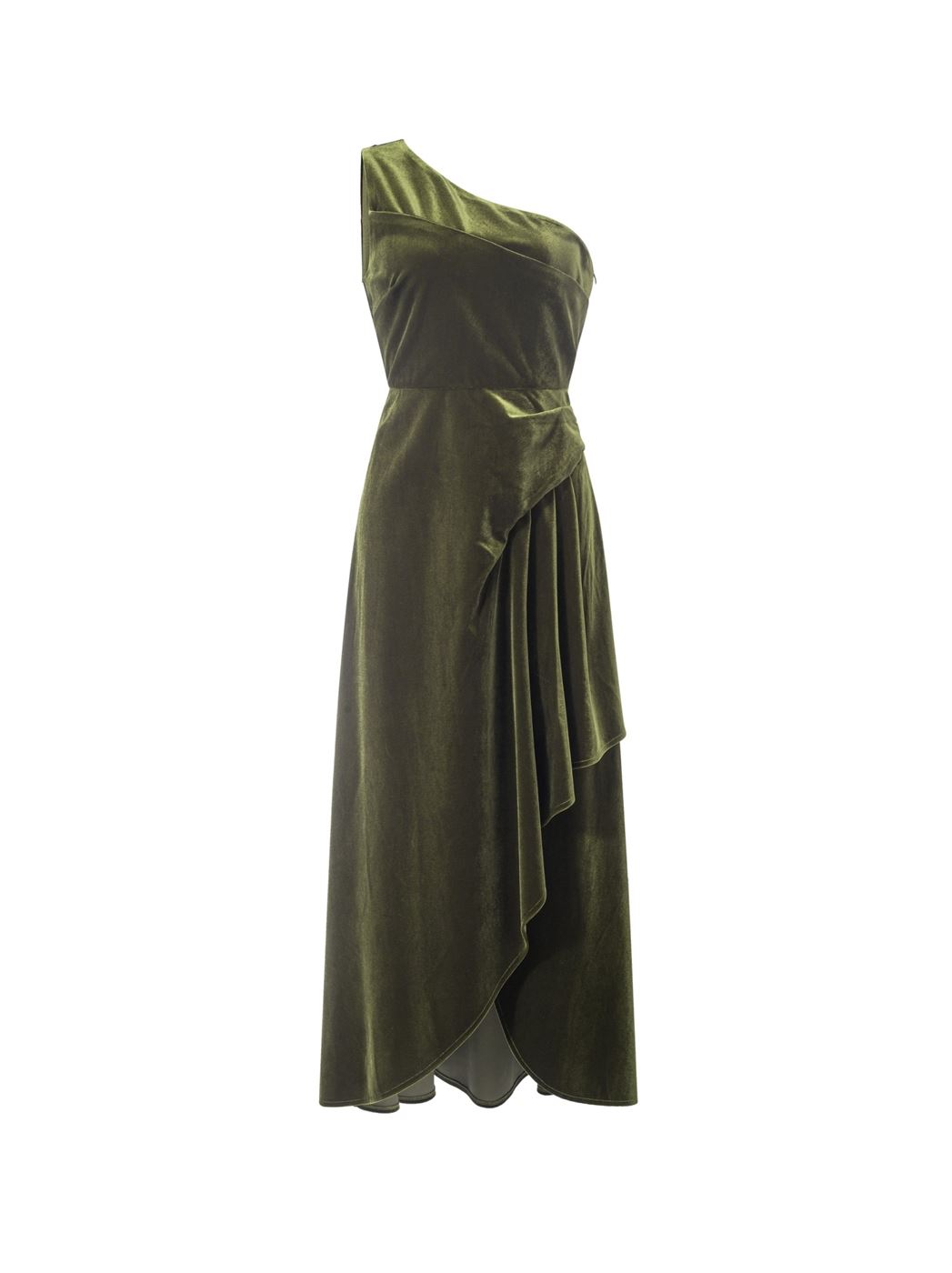 One Shoulder Drape Dress - Femi9 EG
