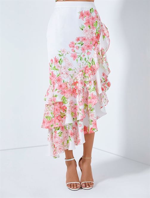 Placement Printed Skirt - Femi9 EG