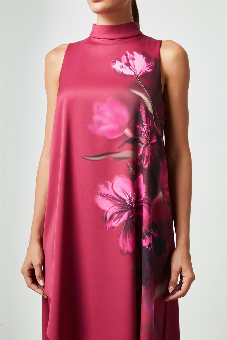 Asymmetrical Printed Top - Femi9 EG