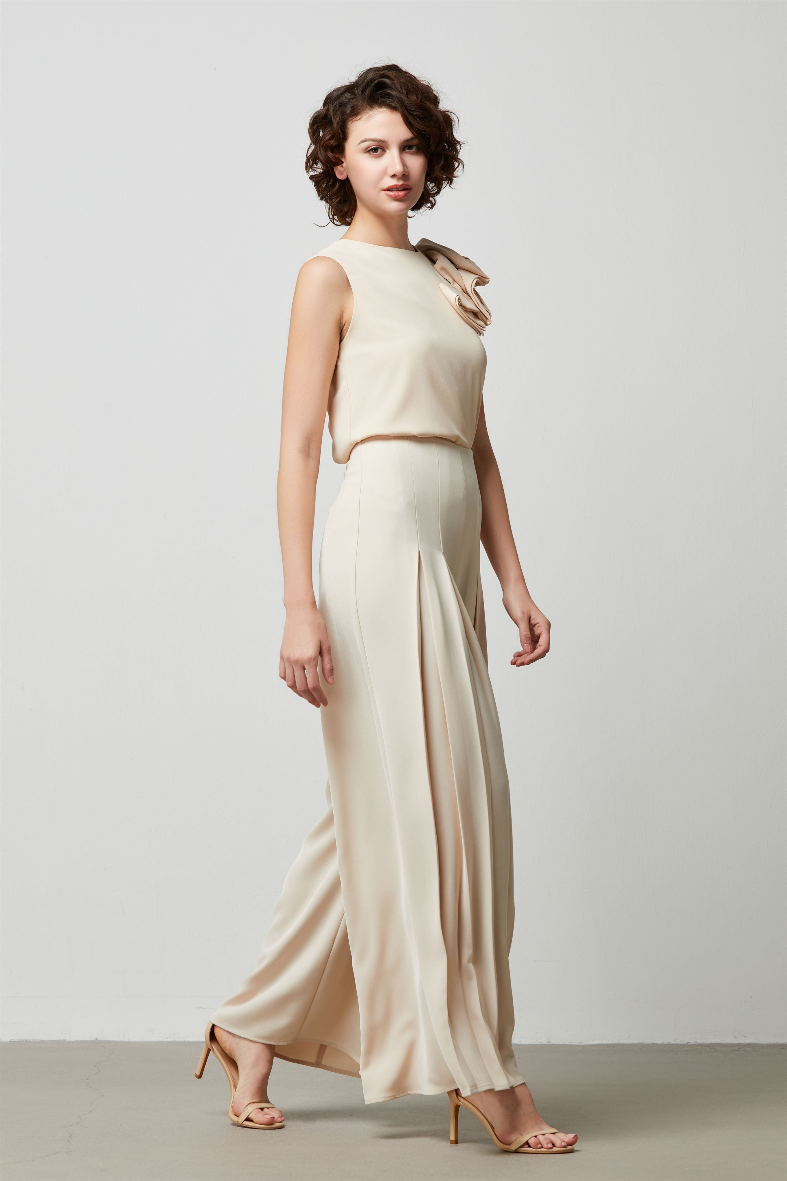Pleats Wide Pants - Femi9 EG