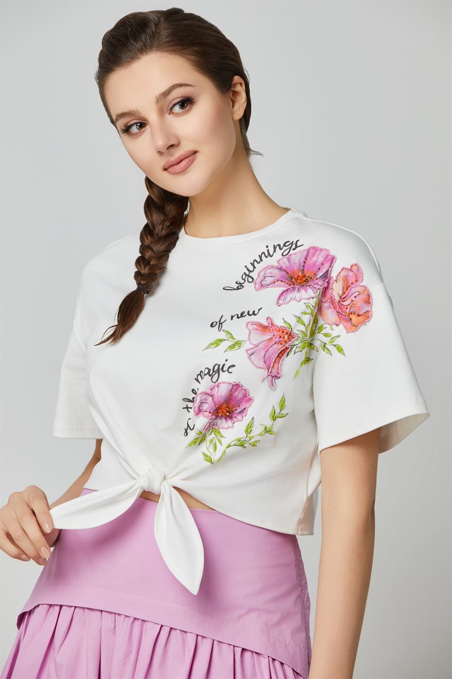 Placement Printed T-Shirt - Femi9 EG