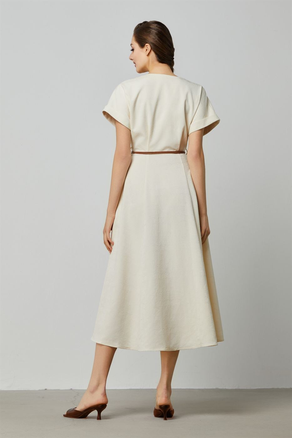Special Jacquard Mid Dress - Femi9 EG