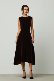 Fit And Flare Velvet Dress - Femi9 EG