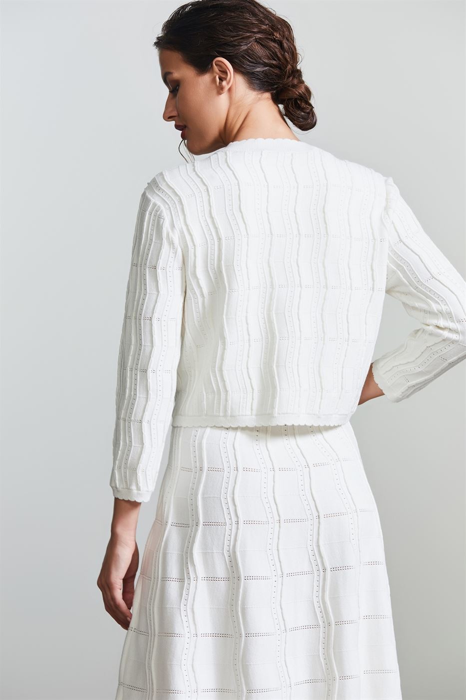 Cropped Knit Cardigan - Femi9 EG